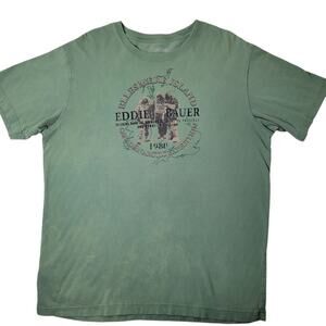 Eddie Bauer Ellesmere‎ Island T-Shirt Size L Legend Wash Super Soft Graphic Tee